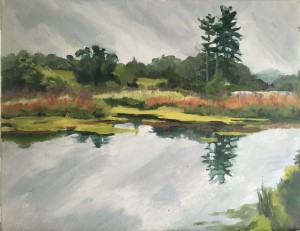 Ringwood Manor State Park, NJ 11" x 14" Oil on canvas (plein air) SOLD