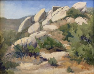 Culp Valley Rocks #2 8" x 10" Oil on panel (plein air) SOLD/Bartered