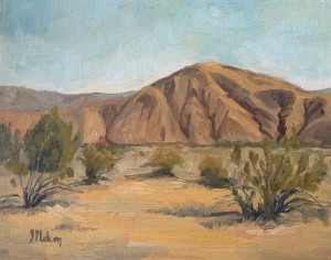 Coyote Mtn. Morning 8" x 10" Oil on panel (plein air)