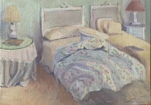 BED 5" x 7" Oil on canvas panel