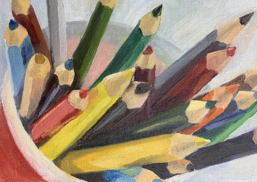 colored pencils